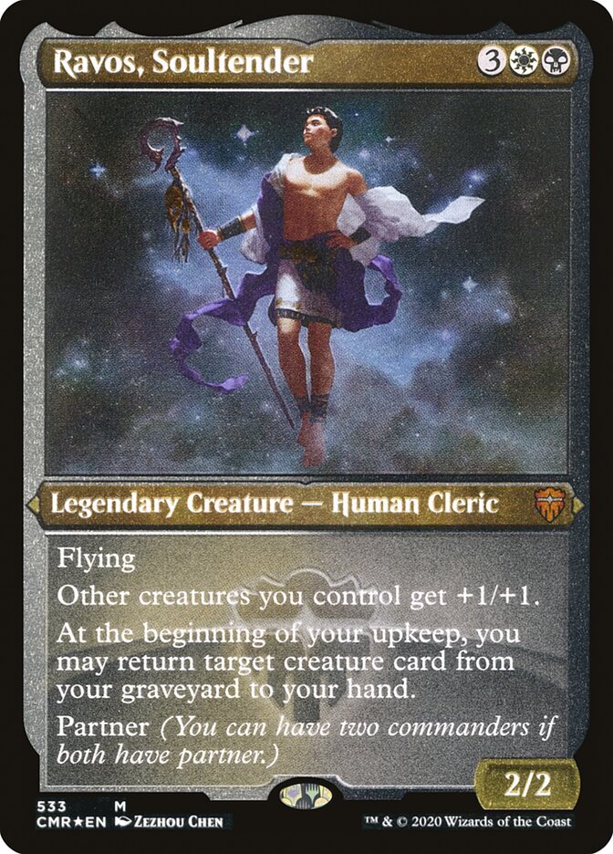 Ravos, Soultender (Etched) [Commander Legends] | Game Master's Emporium (The New GME)