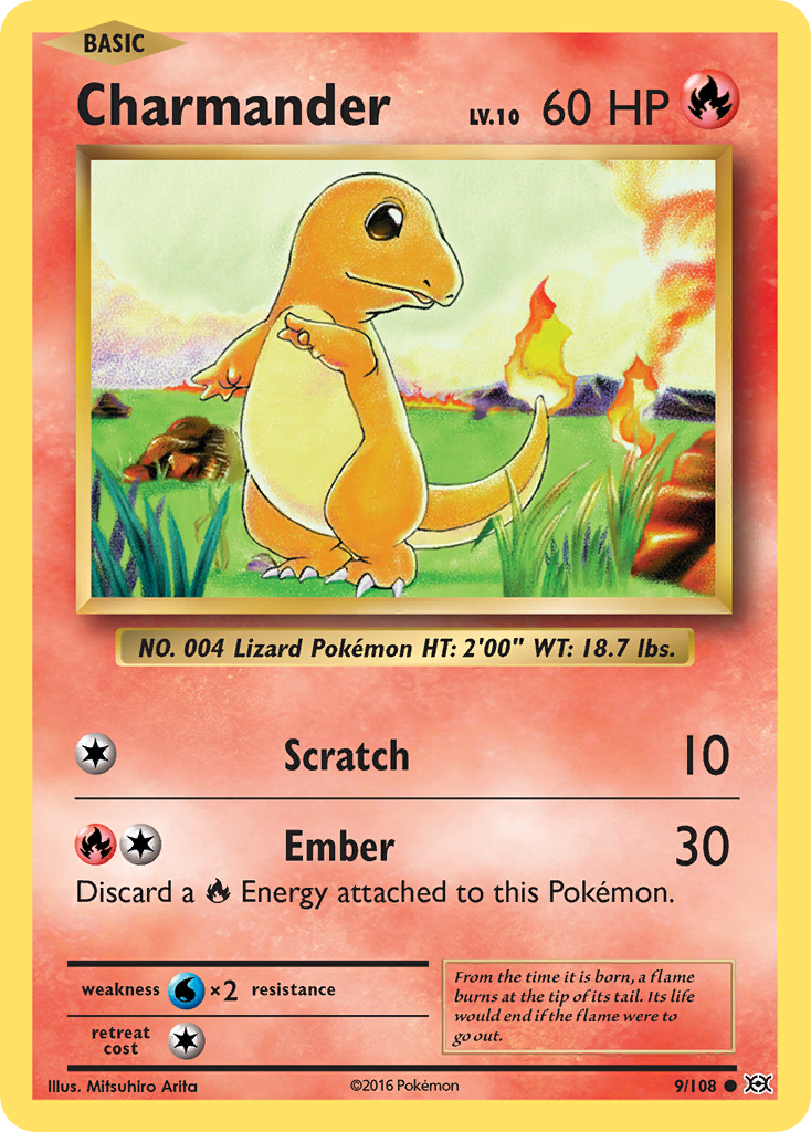 Charmander (9/108) [XY: Evolutions] | Game Master's Emporium (The New GME)