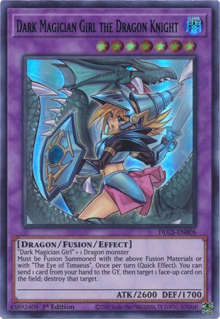 Dark Magician Girl the Dragon Knight (Alternate Art) (Blue) [DLCS-EN006] Ultra Rare | Game Master's Emporium (The New GME)