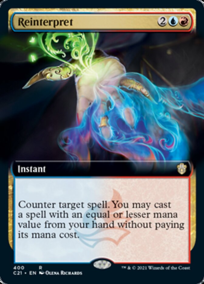 Reinterpret (Extended Art) [Commander 2021] | Game Master's Emporium (The New GME)