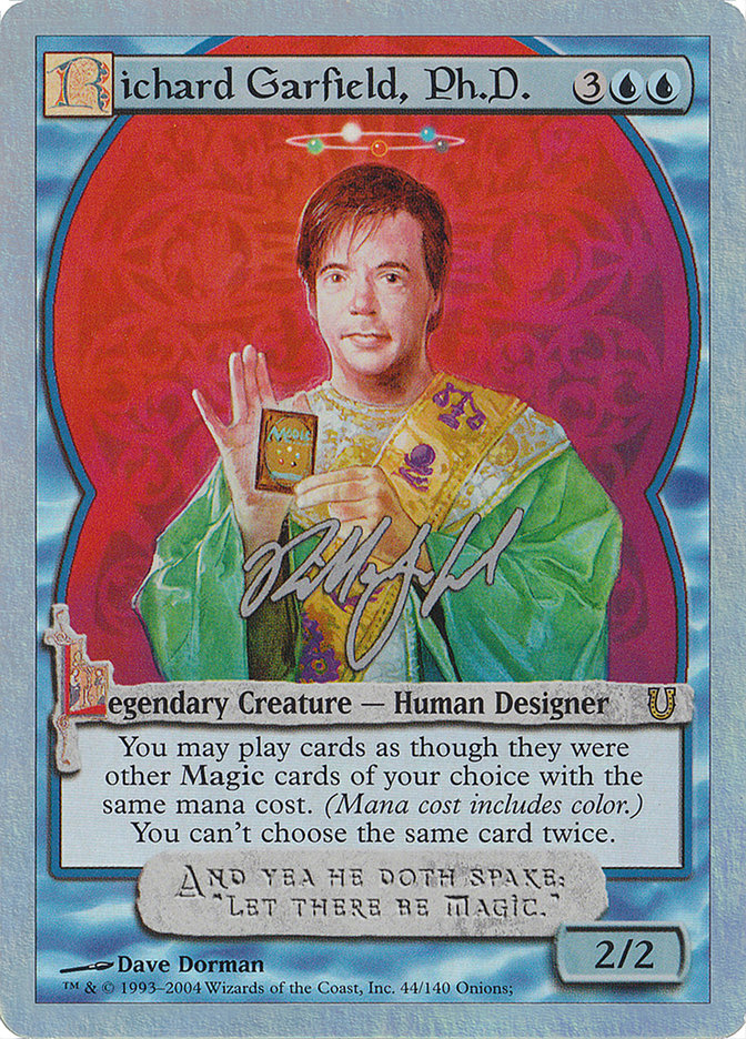Richard Garfield, Ph.D. (Alternate Foil) [Unhinged] | Game Master's Emporium (The New GME)
