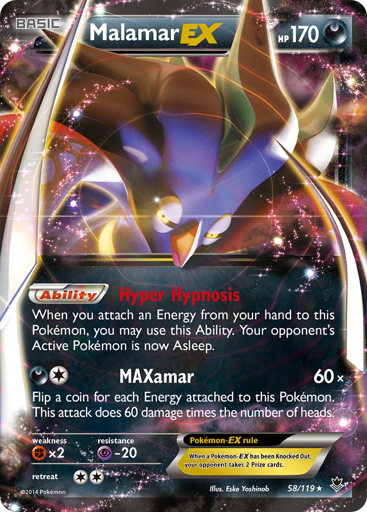 Malamar EX (58/119) [XY: Phantom Forces] | Game Master's Emporium (The New GME)