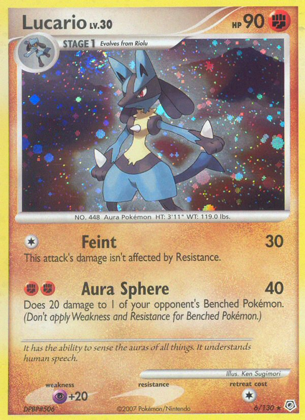 Lucario (6/130) [Diamond & Pearl: Base Set] | Game Master's Emporium (The New GME)