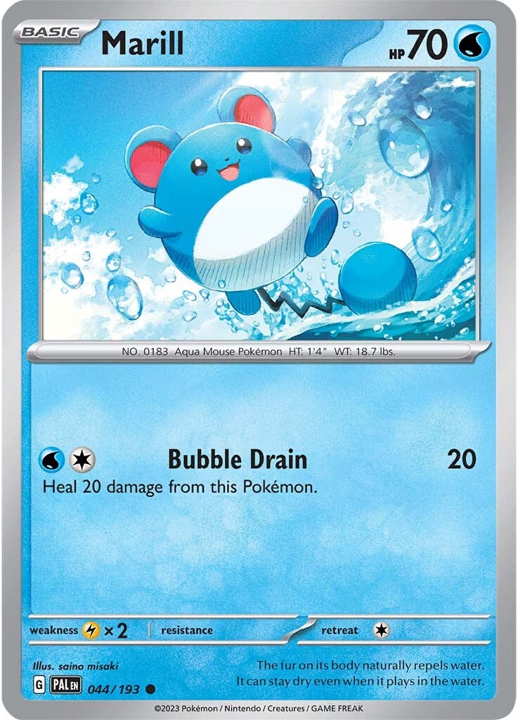 Marill (044/193) [Scarlet & Violet: Paldea Evolved] | Game Master's Emporium (The New GME)