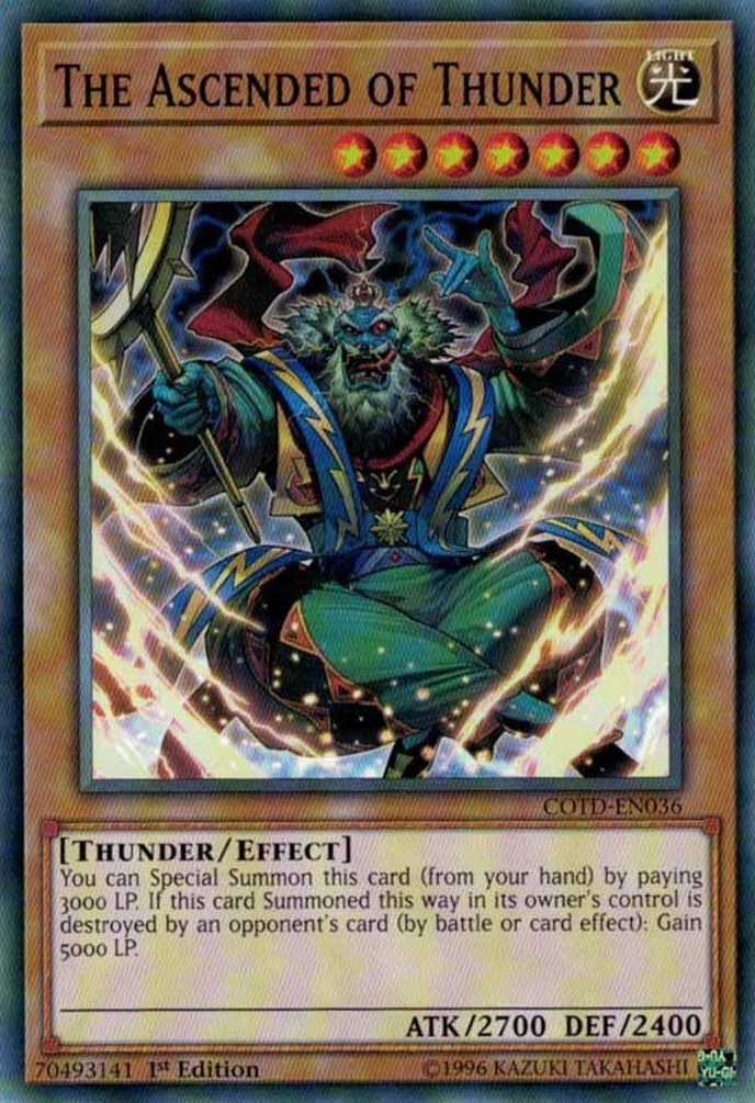 The Ascended of Thunder [COTD-EN036] Short Print | Game Master's Emporium (The New GME)