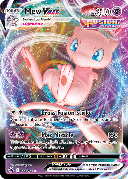 Mew VMAX (114/264) [Sword & Shield: Fusion Strike] | Game Master's Emporium (The New GME)