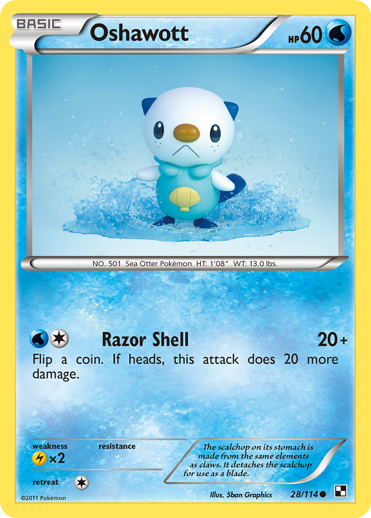 Oshawott (28/114) [Black & White: Base Set] | Game Master's Emporium (The New GME)