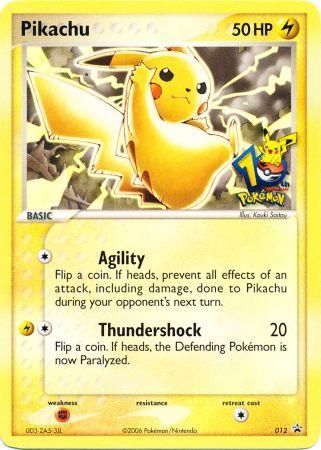 Pikachu (012) (10th Anniversary Promo) [Miscellaneous Cards] | Game Master's Emporium (The New GME)