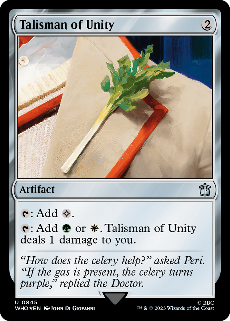 Talisman of Unity (Surge Foil) [Doctor Who] | Game Master's Emporium (The New GME)