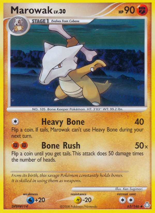 Marowak (63/146) [Diamond & Pearl: Legends Awakened] | Game Master's Emporium (The New GME)