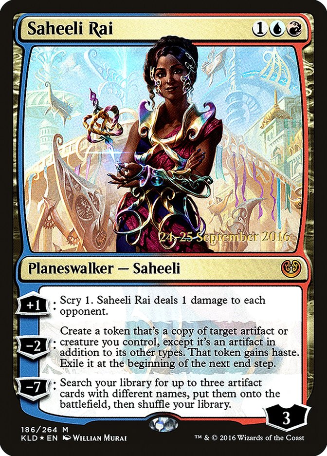 Saheeli Rai [Kaladesh Prerelease Promos] | Game Master's Emporium (The New GME)