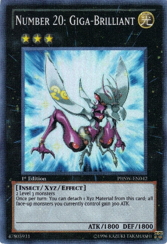 Number 20: Giga-Brilliant [PHSW-EN042] Super Rare | Game Master's Emporium (The New GME)