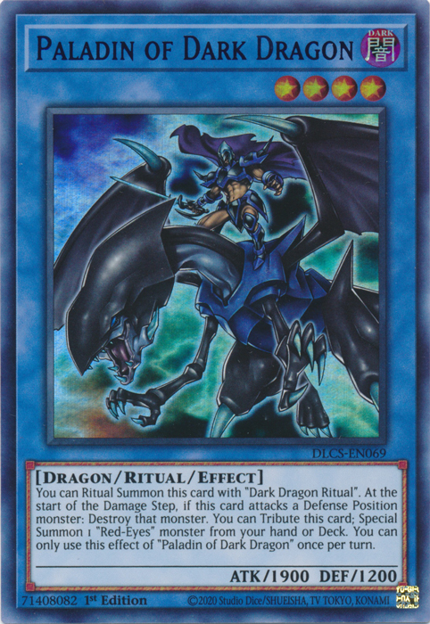 Paladin of Dark Dragon (Blue) [DLCS-EN069] Ultra Rare | Game Master's Emporium (The New GME)