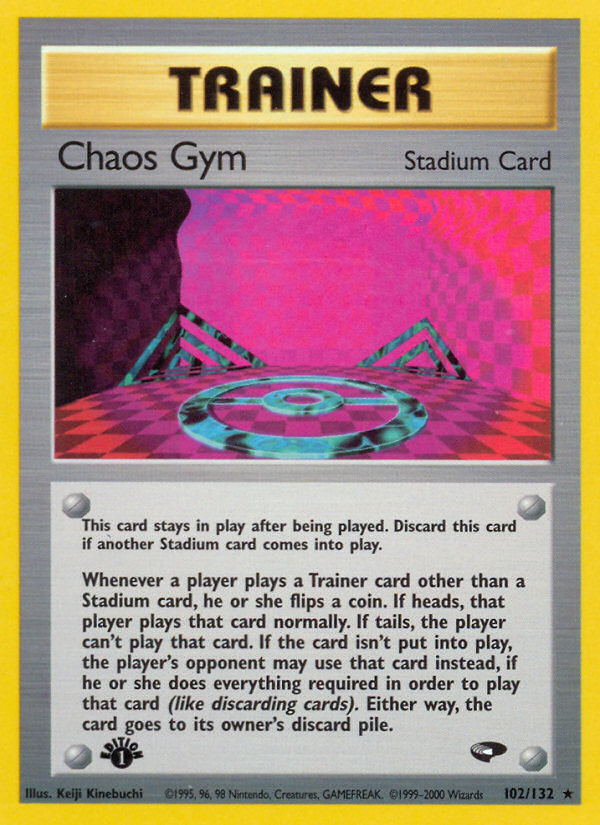 Chaos Gym (102/132) [Gym Challenge 1st Edition] | Game Master's Emporium (The New GME)