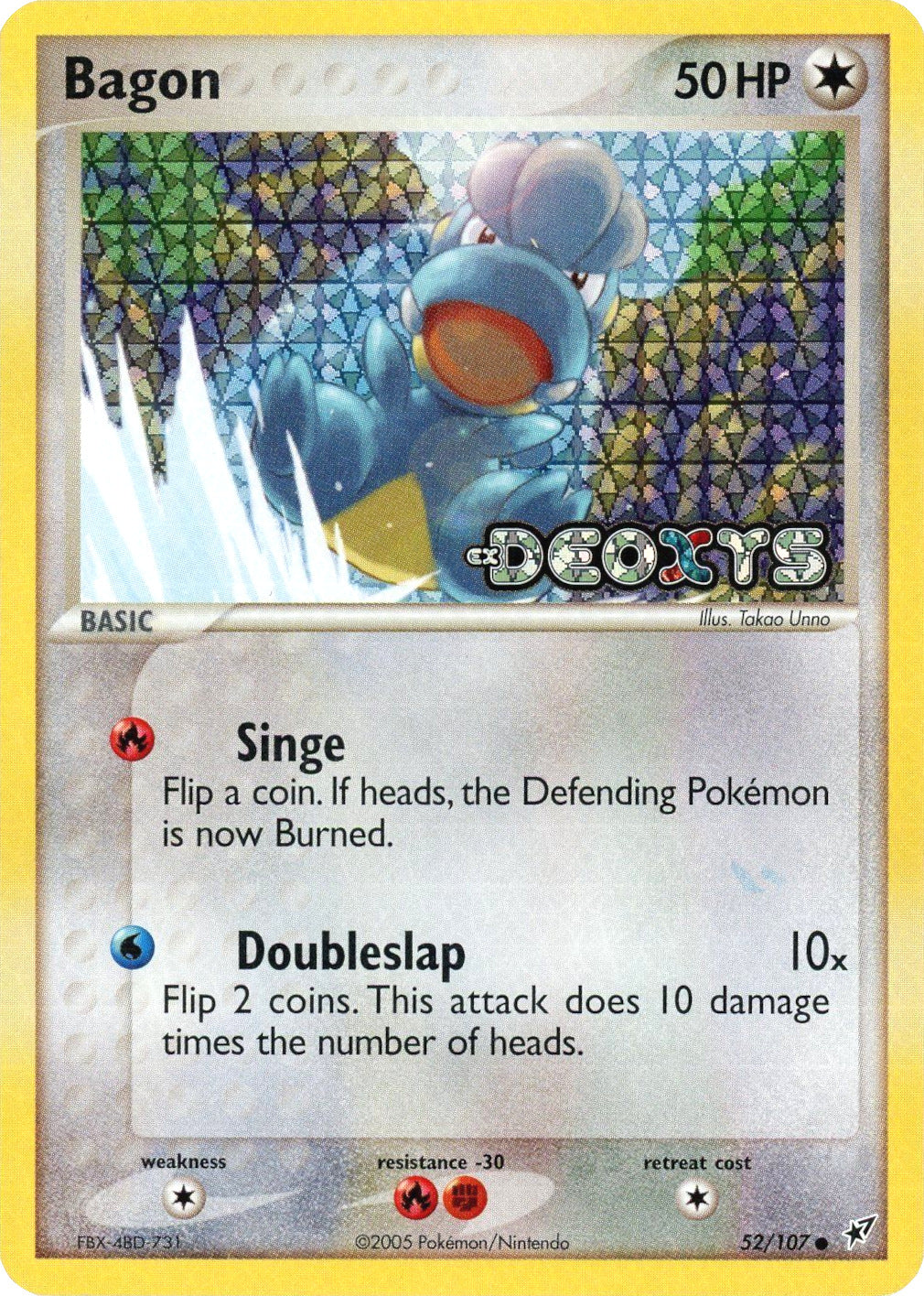 Bagon (52/107) (Stamped) [EX: Deoxys] | Game Master's Emporium (The New GME)