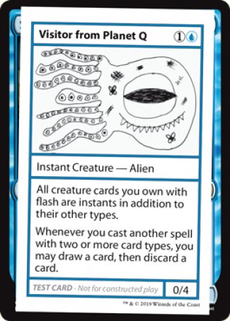 Visitor from Planet Q (2021 Edition) [Mystery Booster Playtest Cards] | Game Master's Emporium (The New GME)