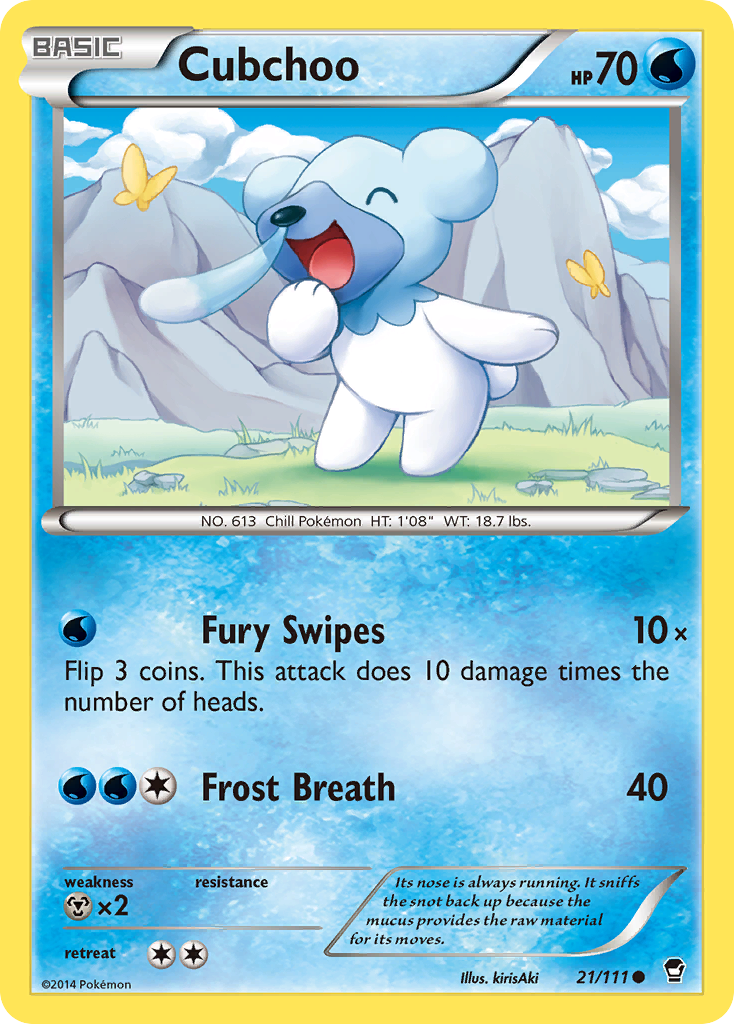 Cubchoo (21/111) [XY: Furious Fists] | Game Master's Emporium (The New GME)