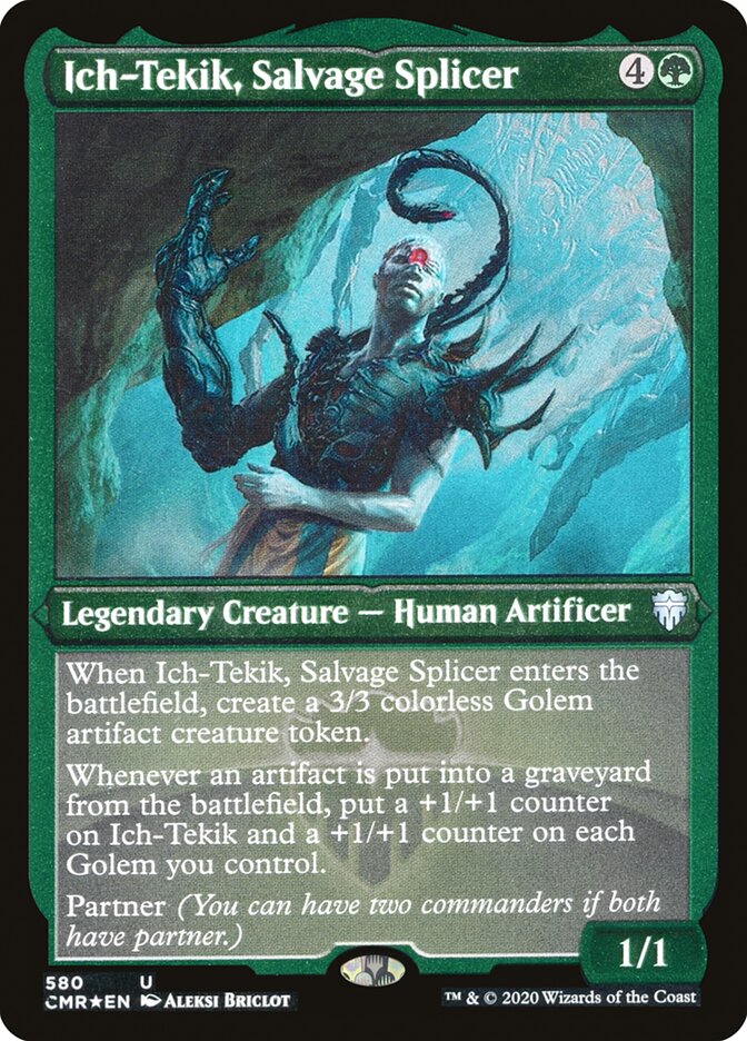 Ich-Tekik, Salvage Splicer (Etched) [Commander Legends] | Game Master's Emporium (The New GME)