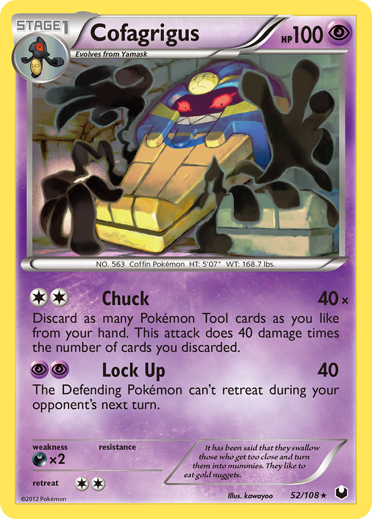 Cofagrigus (52/108) [Black & White: Dark Explorers] | Game Master's Emporium (The New GME)