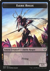 Faerie Rogue // Rat Double-Sided Token [Zendikar Rising Commander Tokens] | Game Master's Emporium (The New GME)