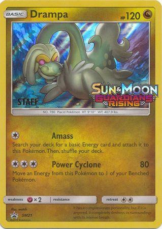 Drampa (SM21) (Staff Prerelease Promo) [Sun & Moon: Black Star Promos] | Game Master's Emporium (The New GME)