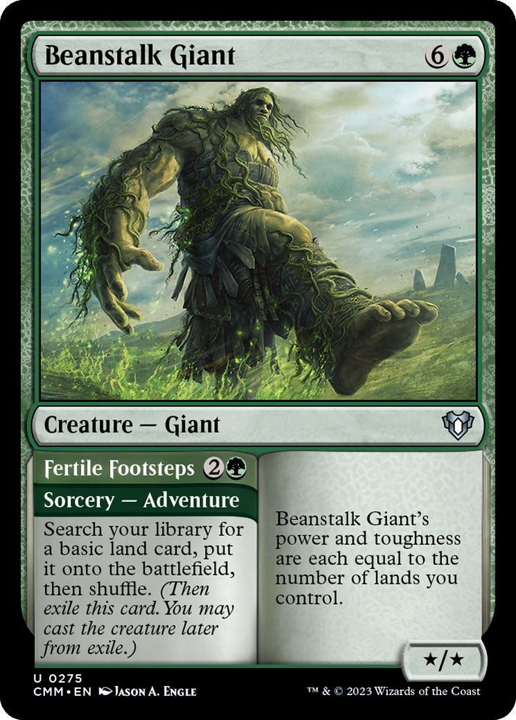 Beanstalk Giant // Fertile Footsteps [Commander Masters] | Game Master's Emporium (The New GME)