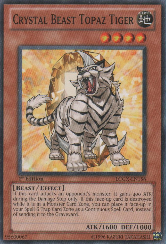 Crystal Beast Topaz Tiger [LCGX-EN158] Common | Game Master's Emporium (The New GME)