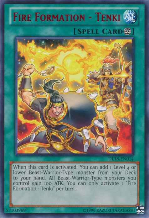 Fire Formation - Tenki (Red) [DL18-EN014] Rare | Game Master's Emporium (The New GME)