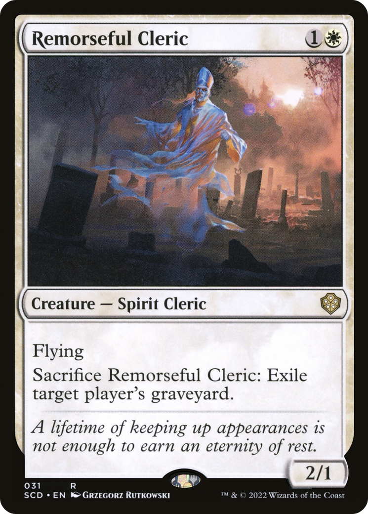 Remorseful Cleric [Starter Commander Decks] | Game Master's Emporium (The New GME)