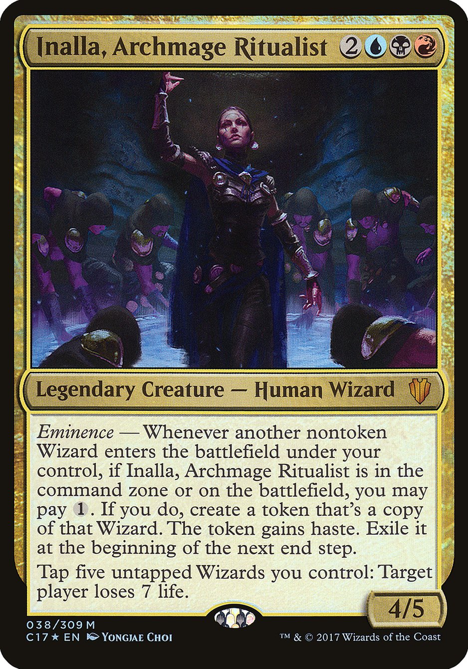 Inalla, Archmage Ritualist (Oversized) [Commander 2017 Oversized] | Game Master's Emporium (The New GME)