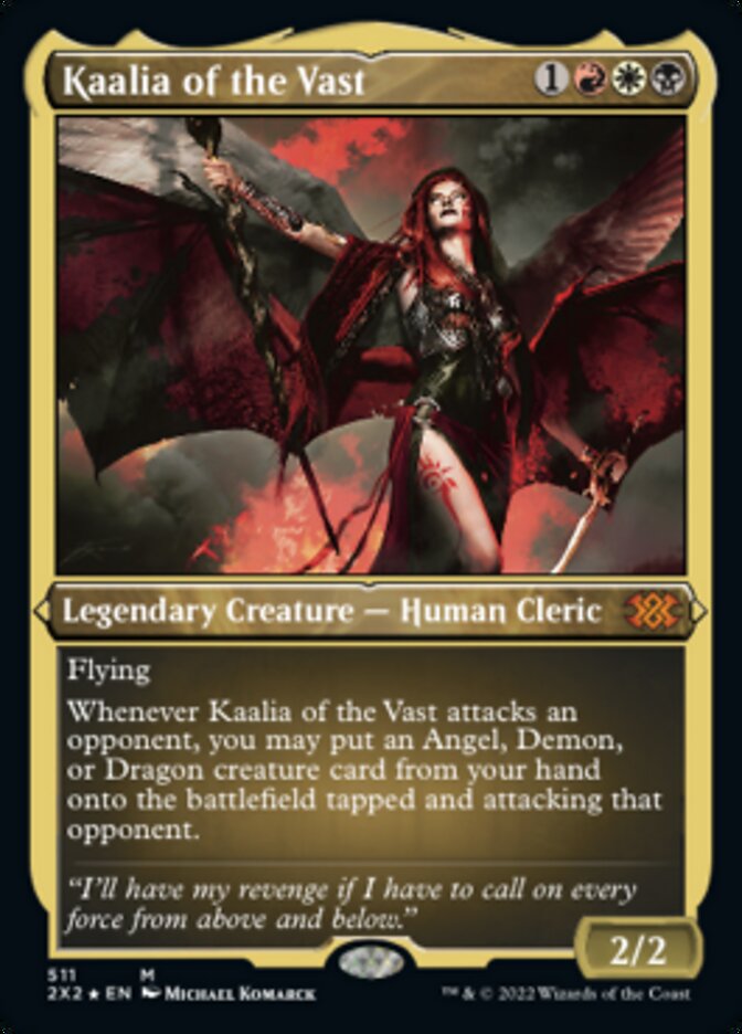 Kaalia of the Vast (Foil Etched) [Double Masters 2022] | Game Master's Emporium (The New GME)