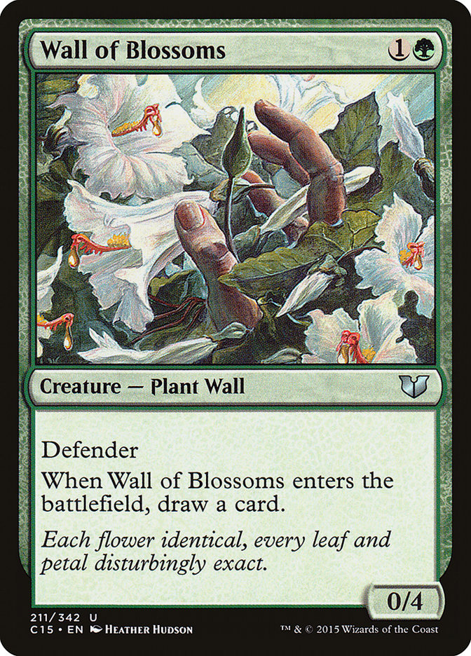 Wall of Blossoms [Commander 2015] | Game Master's Emporium (The New GME)