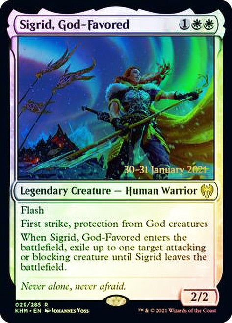 Sigrid, God-Favored [Kaldheim Prerelease Promos] | Game Master's Emporium (The New GME)