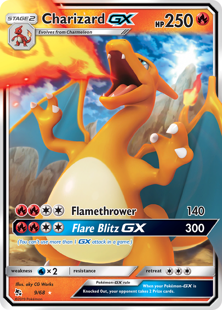 Charizard GX (9/68) [Sun & Moon: Hidden Fates] | Game Master's Emporium (The New GME)