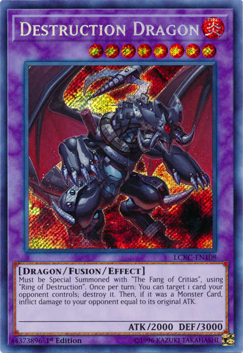 Destruction Dragon [LCKC-EN108] Secret Rare | Game Master's Emporium (The New GME)