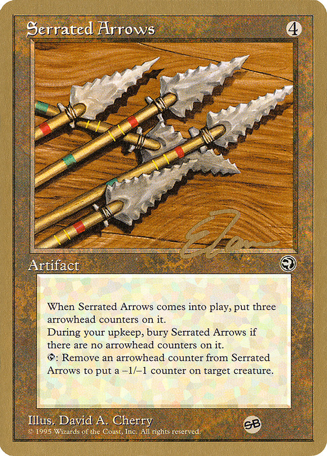 Serrated Arrows (Eric Tam) (SB) [Pro Tour Collector Set] | Game Master's Emporium (The New GME)