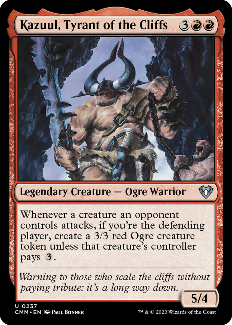 Kazuul, Tyrant of the Cliffs [Commander Masters] | Game Master's Emporium (The New GME)