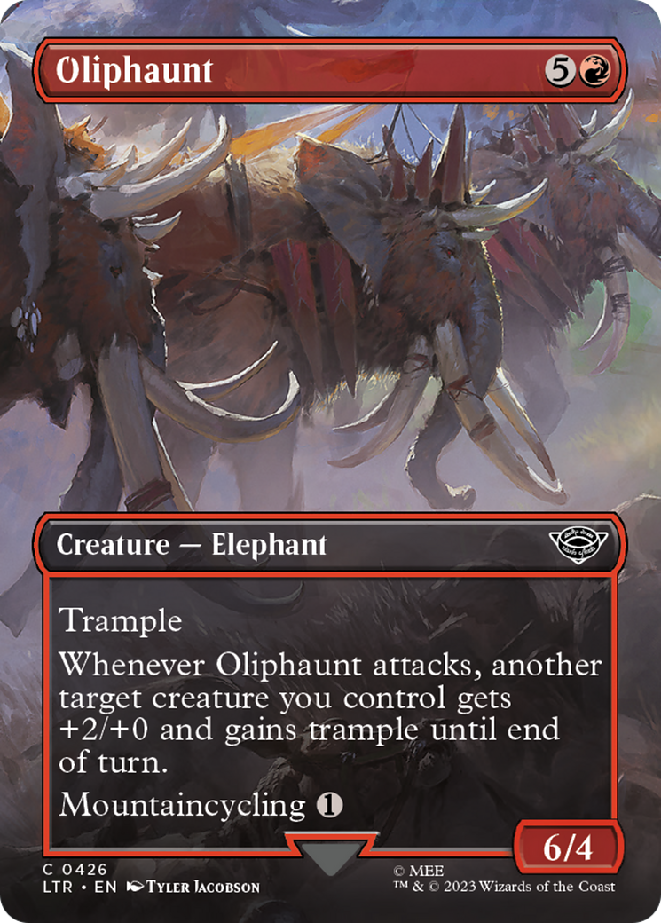Oliphaunt (Borderless Alternate Art) [The Lord of the Rings: Tales of Middle-Earth] | Game Master's Emporium (The New GME)