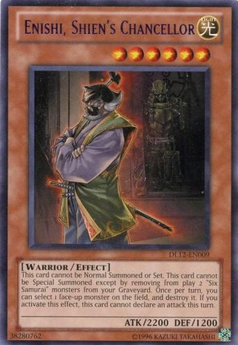 Enishi, Shien's Chancellor (Purple) [DL12-EN009] Rare | Game Master's Emporium (The New GME)
