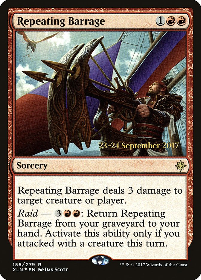 Repeating Barrage [Ixalan Prerelease Promos] | Game Master's Emporium (The New GME)