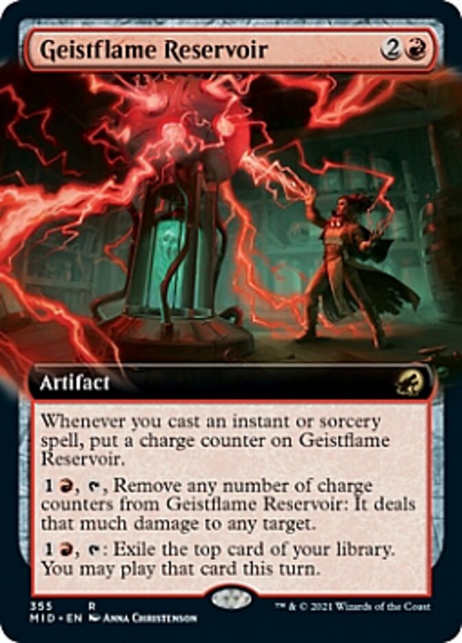 Geistflame Reservoir (Extended Art) [Innistrad: Midnight Hunt] | Game Master's Emporium (The New GME)