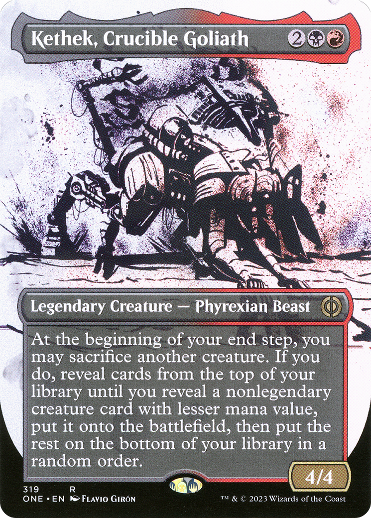 Kethek, Crucible Goliath (Borderless Ichor) [Phyrexia: All Will Be One] | Game Master's Emporium (The New GME)