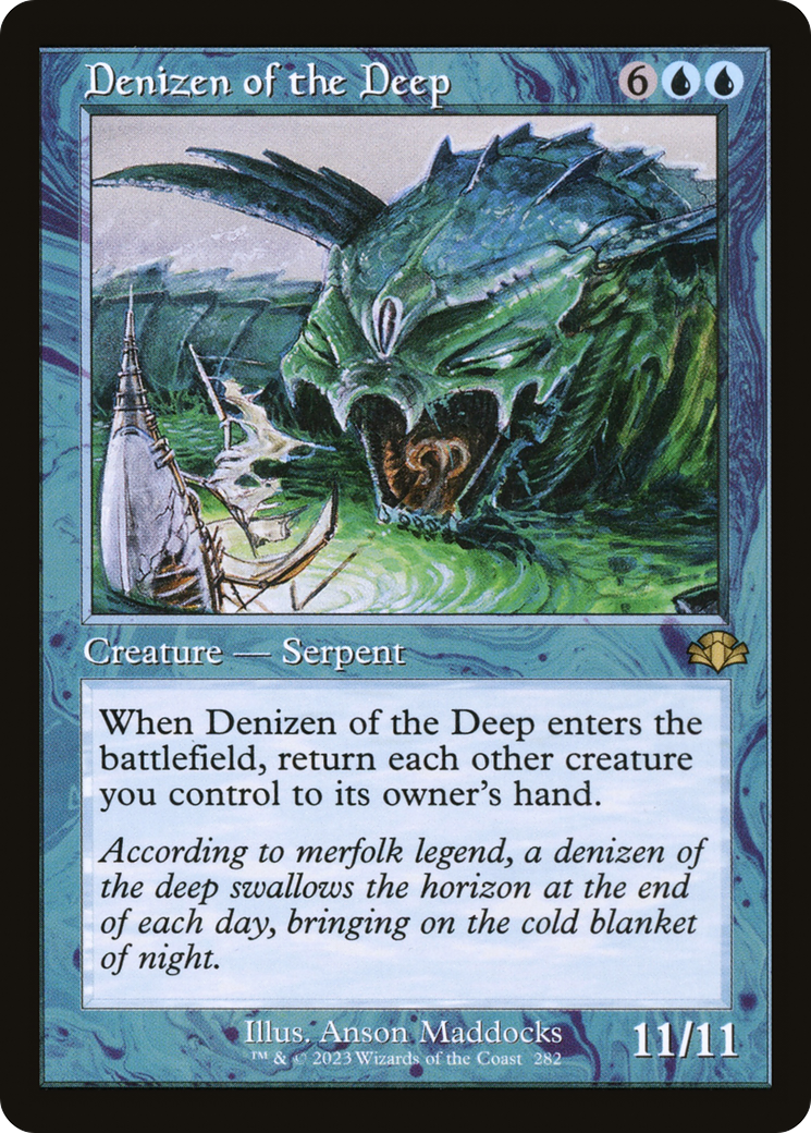 Denizen of the Deep (Retro) [Dominaria Remastered] | Game Master's Emporium (The New GME)