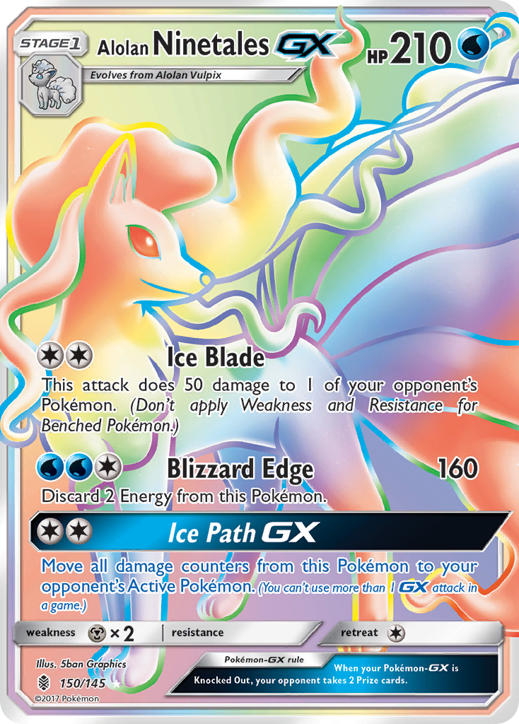 Alolan Ninetales GX (150/145) [Sun & Moon: Guardians Rising] | Game Master's Emporium (The New GME)