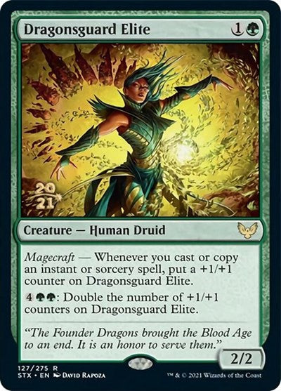 Dragonsguard Elite [Strixhaven: School of Mages Prerelease Promos] | Game Master's Emporium (The New GME)