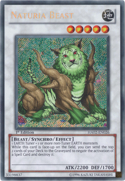 Naturia Beast [HA02-EN026] Secret Rare | Game Master's Emporium (The New GME)