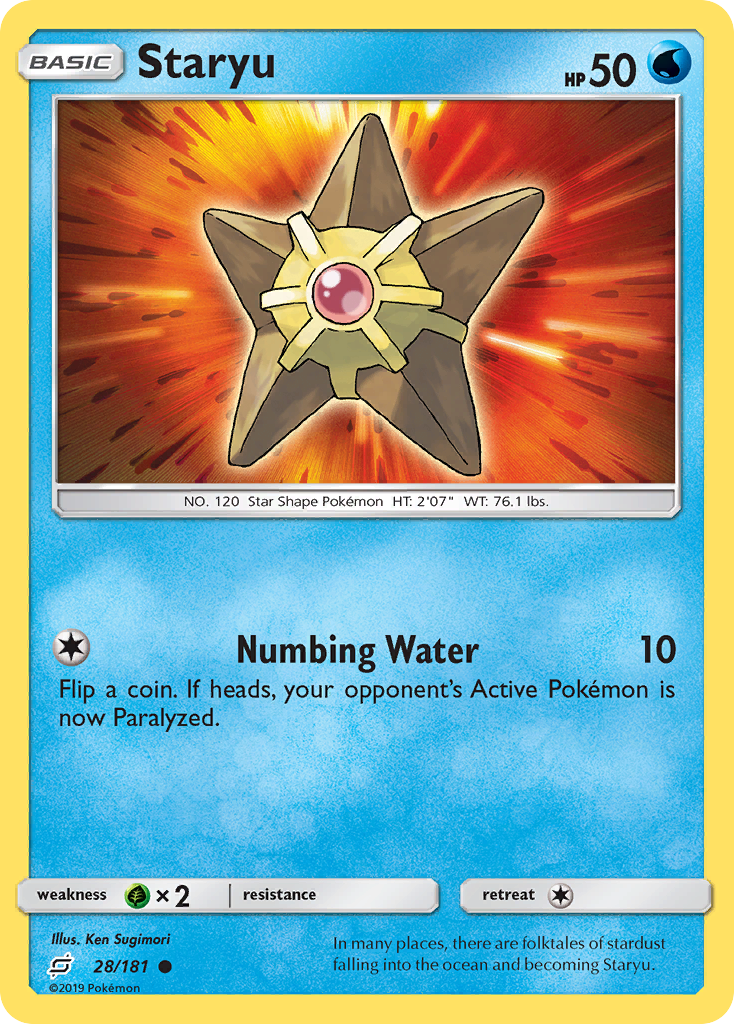 Staryu (28/181) [Sun & Moon: Team Up] | Game Master's Emporium (The New GME)