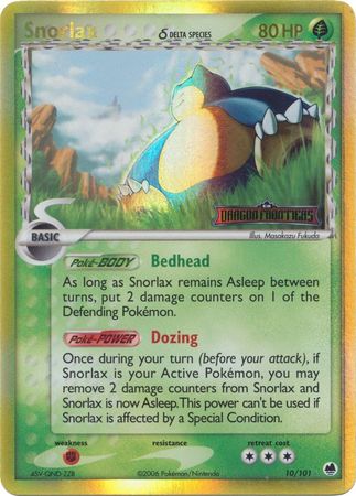 Snorlax (10/101) (Delta Species) (Stamped) [EX: Dragon Frontiers] | Game Master's Emporium (The New GME)