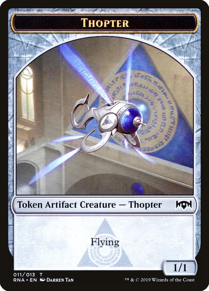 Bird // Thopter Double-Sided Token [Ravnica Allegiance Guild Kit Tokens] | Game Master's Emporium (The New GME)