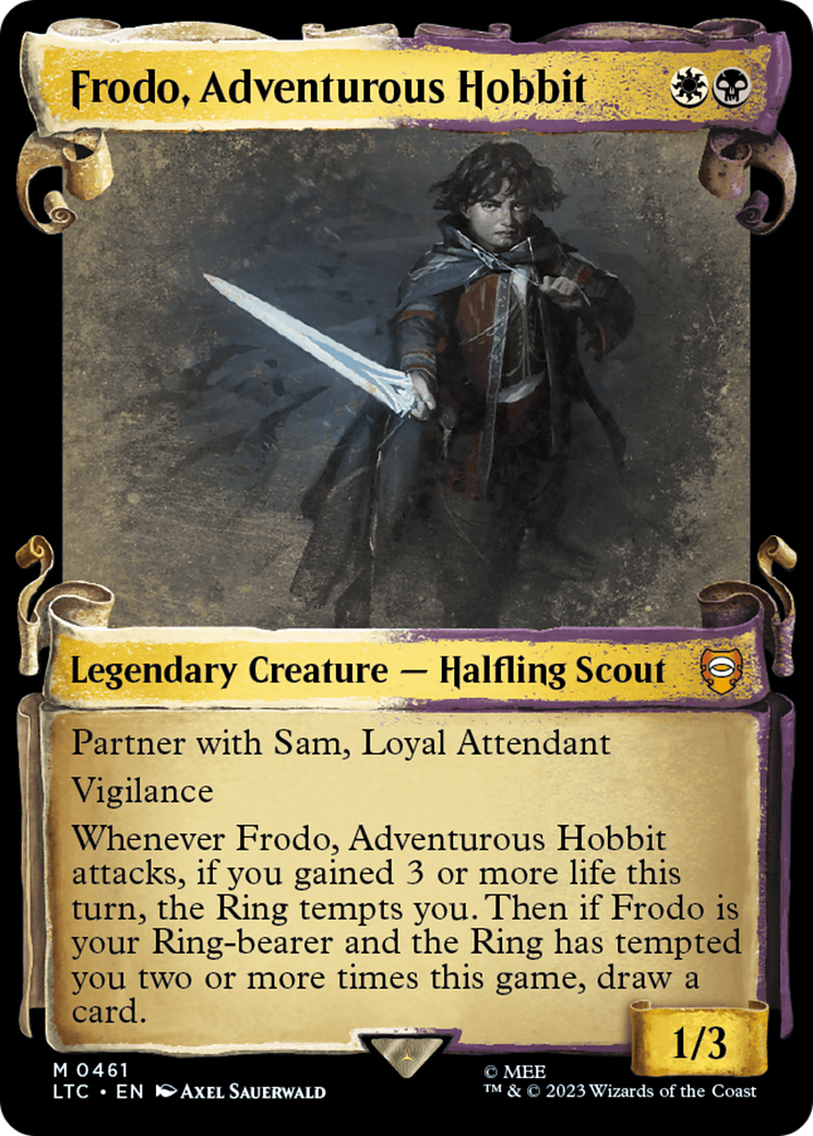 Frodo, Adventurous Hobbit [The Lord of the Rings: Tales of Middle-Earth Commander Showcase Scrolls] | Game Master's Emporium (The New GME)